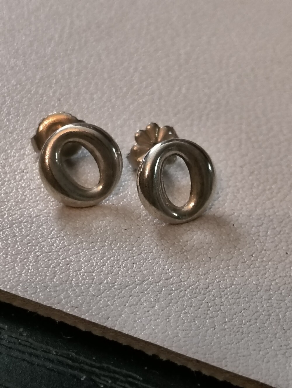 Tiffany & Co And Eternal Circle Sterling Silver Stud Earrings